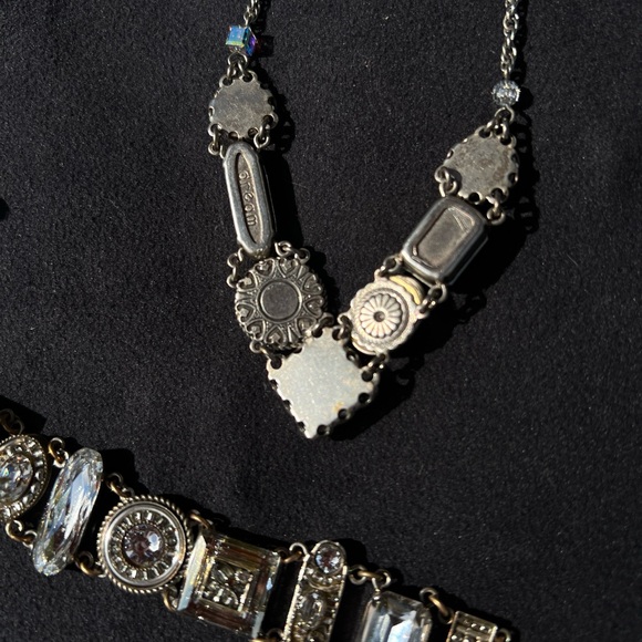FIREFLY. VERY RARE exquisite Clear-Necklace, Bracelet & matching Earrings set. - Picture 10 of 15